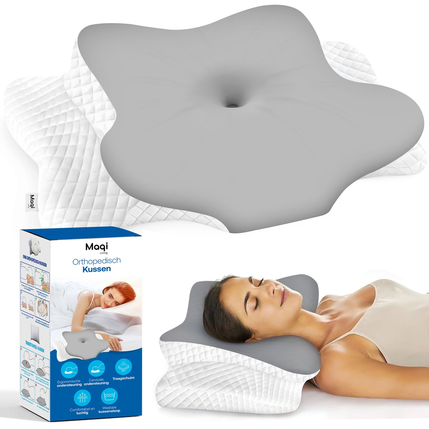 Maqi Living® Ergonomisch Nekkussen